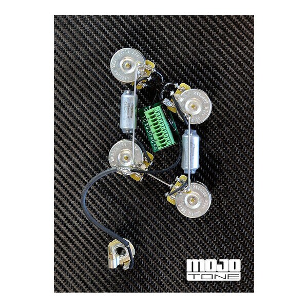Solderless Les Paul Guitar Wiring Harness (Long Shaft)